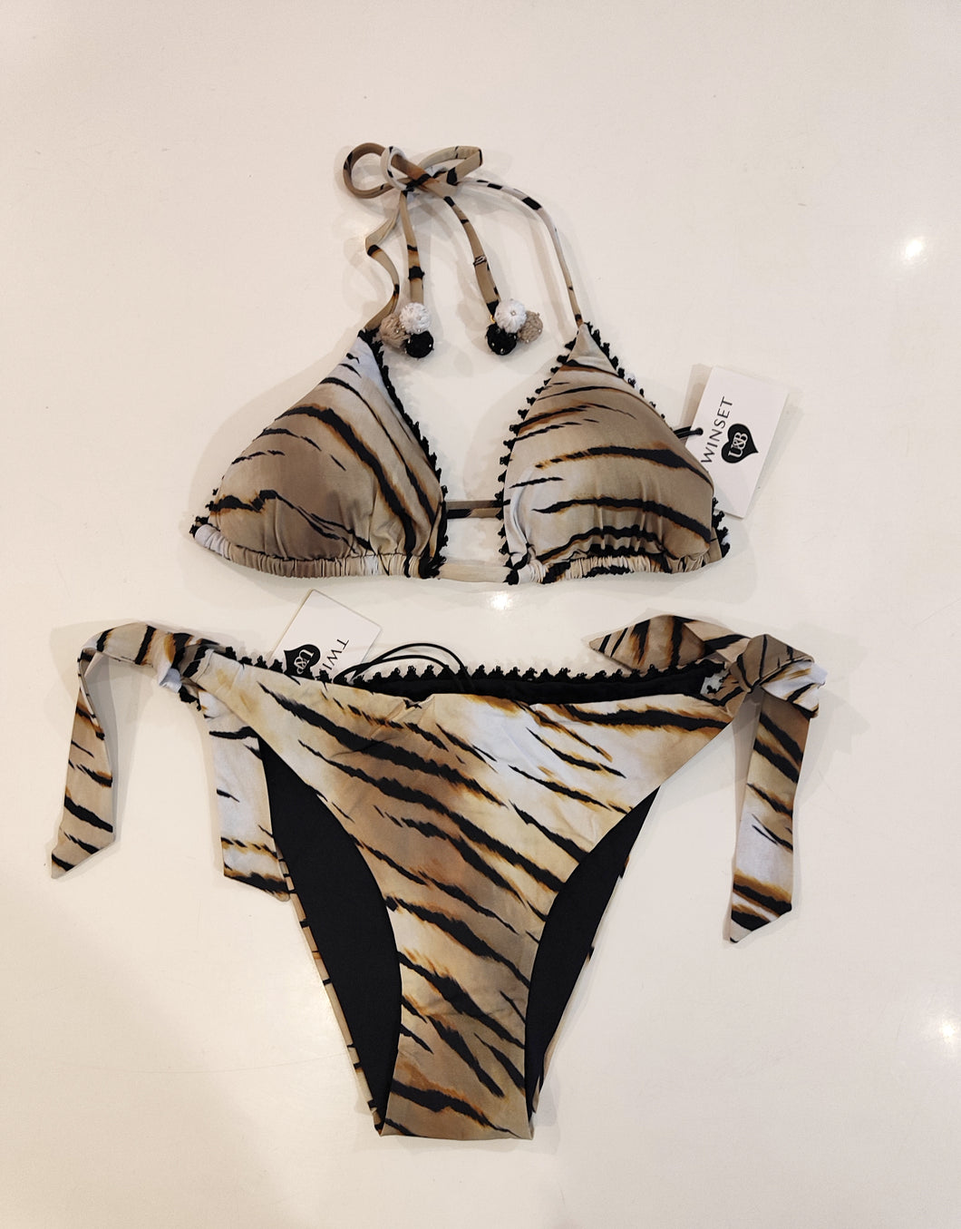 Bikini triangolo zebra