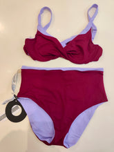 Carica l'immagine nel visualizzatore di Gallery, Bikini ferretto incrocio Lavanda Marsala
