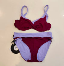 Carica l'immagine nel visualizzatore di Gallery, Bikini ferretto incrocio Lavanda Marsala
